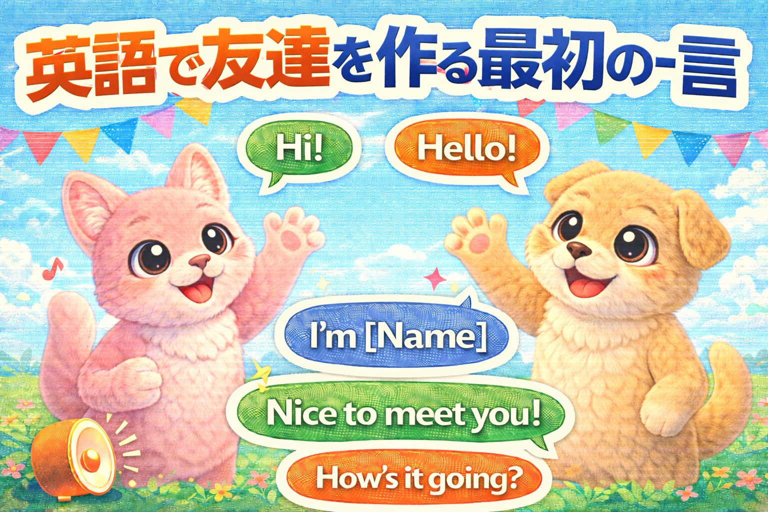 英語で友達を作る最初の一言30｜初対面でも自然な英会話フレーズ【初心者向け】