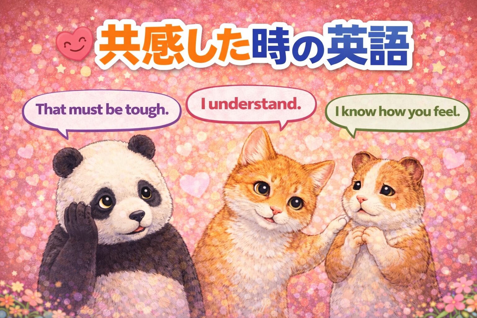 共感した時の英会話術｜共感フレーズで会話が盛り上がる英会話【初心者向け】