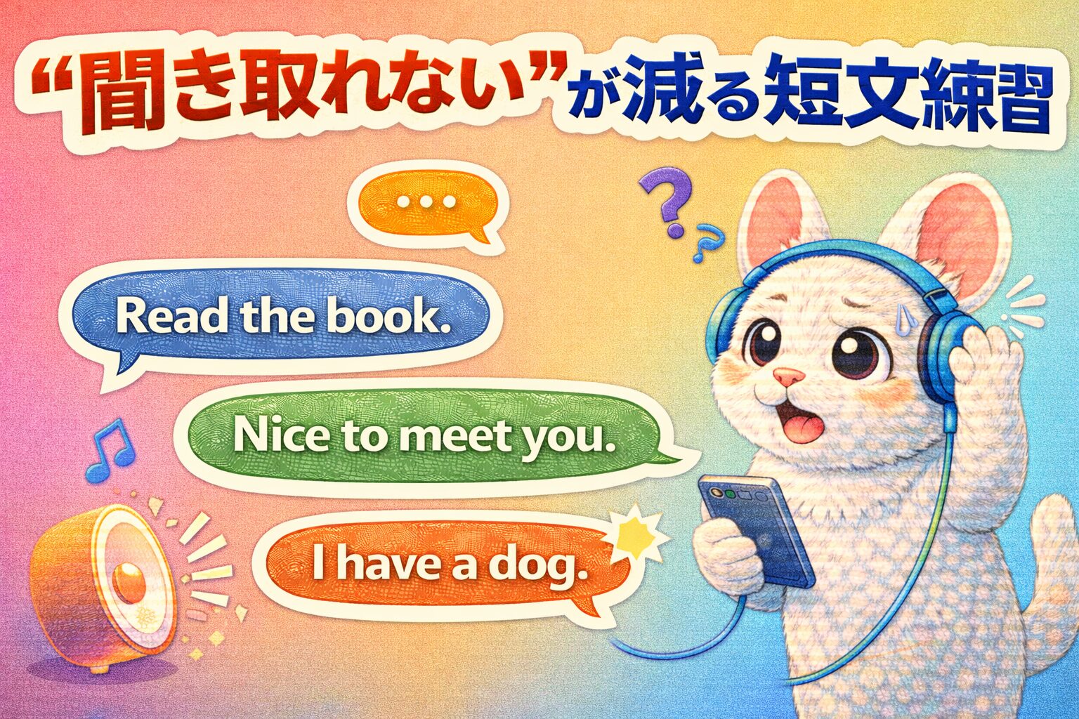 聞き取れないが減る短文英会話50｜リスニングが楽になる英語フレーズ