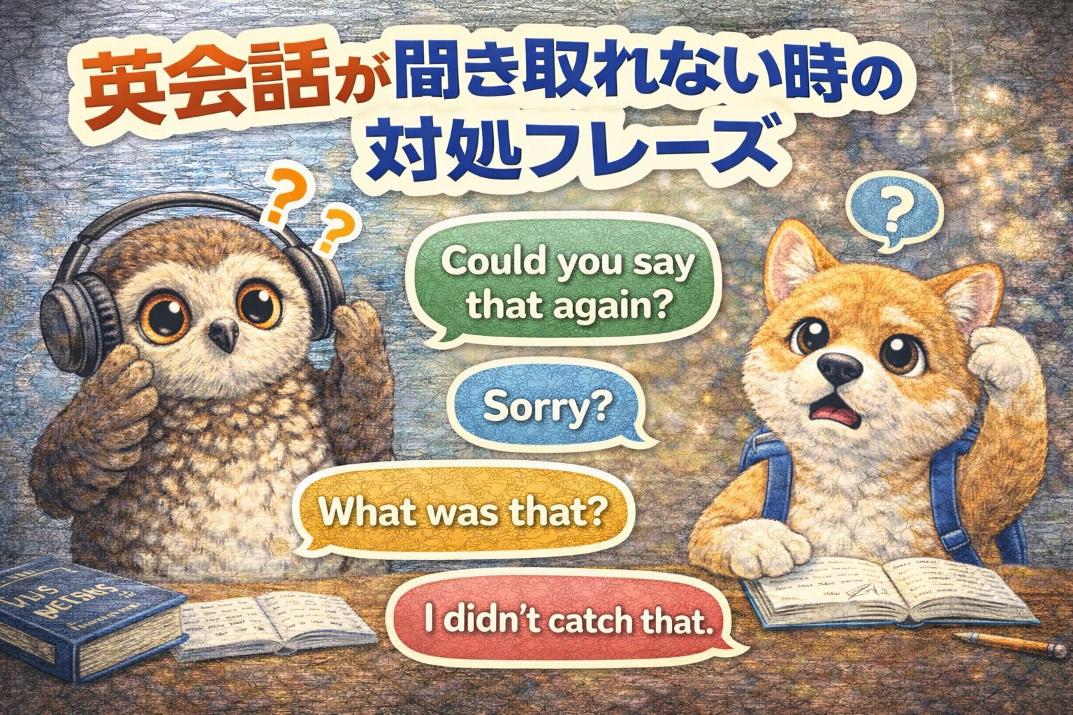 会話が聞き取れなかった時の対処法