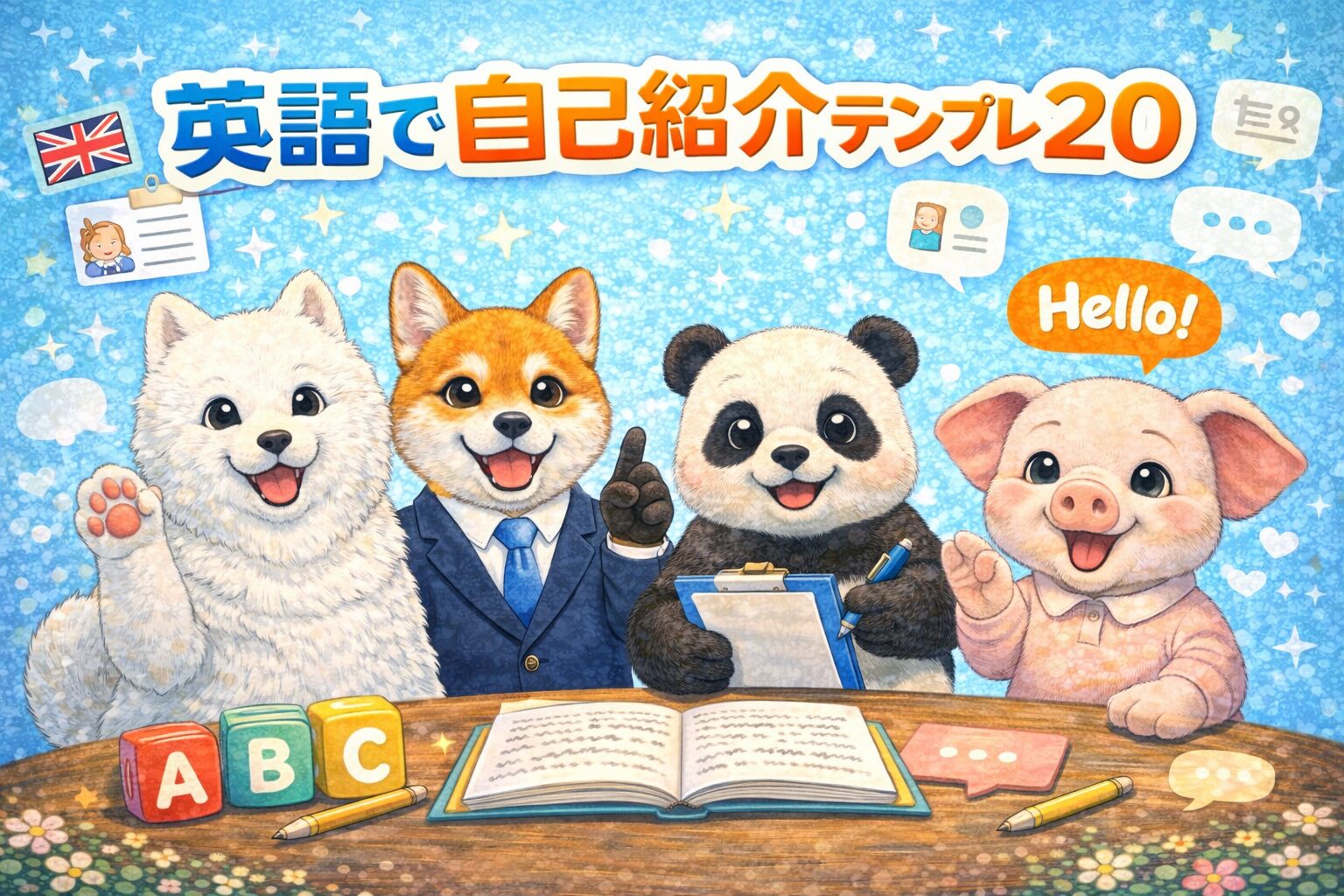 英会話初心者の自己紹介フレーズ集