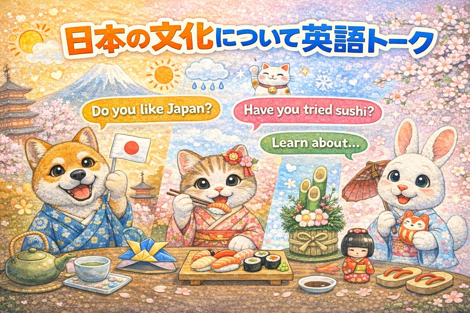 日本文化について英語で話そう｜日本文化を英語で説明する英会話フレーズ20