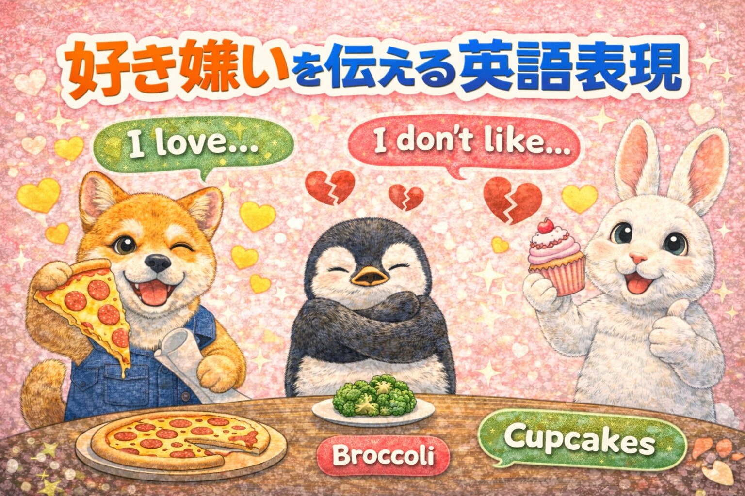 好き嫌いを伝える英語表現20