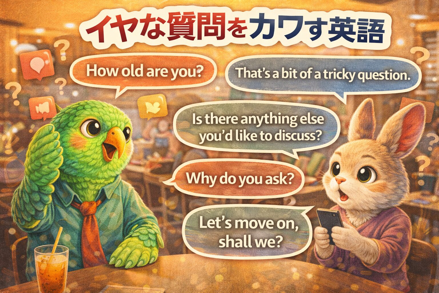 イヤな質問をカワす英会話