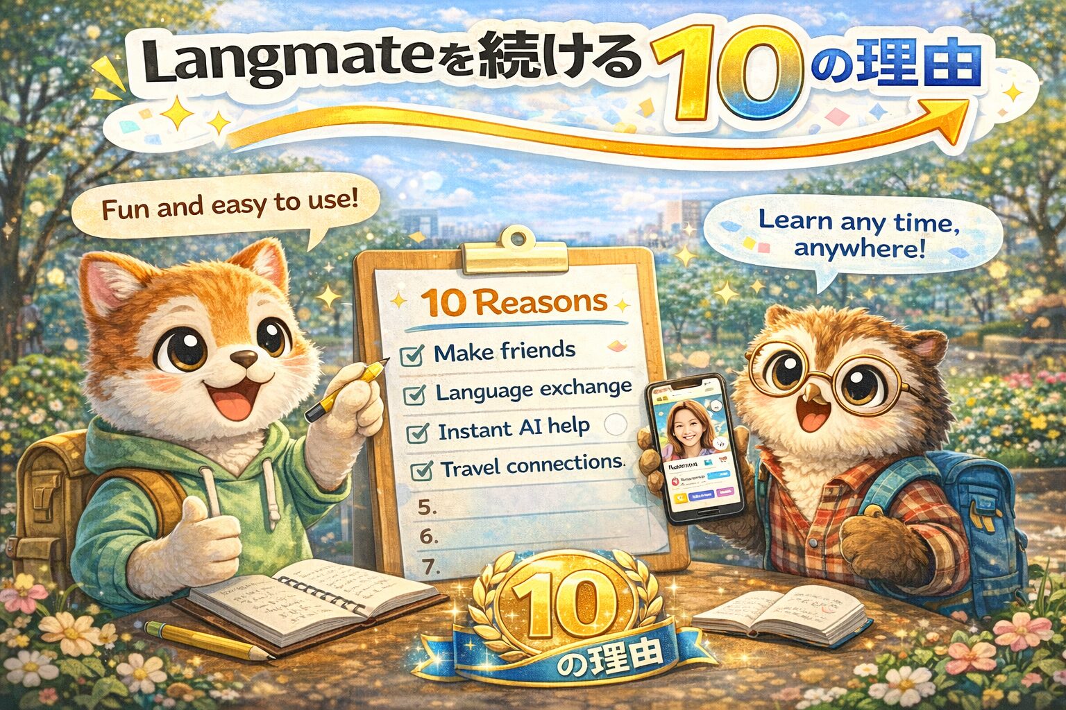 Langmateを続ける10の理由を「継続できる仕組み」で解説。