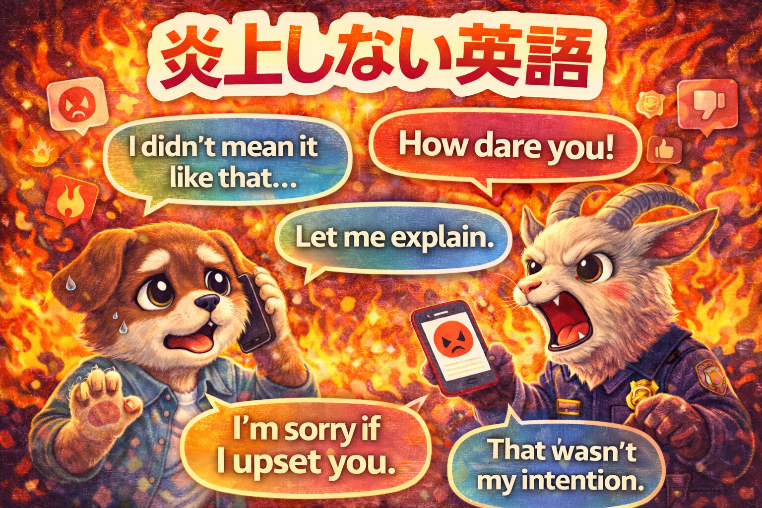 【鉄壁25選】炎上しない英会話で回避！誤解ゼロの安全フレーズ＆会話劇テンプレ