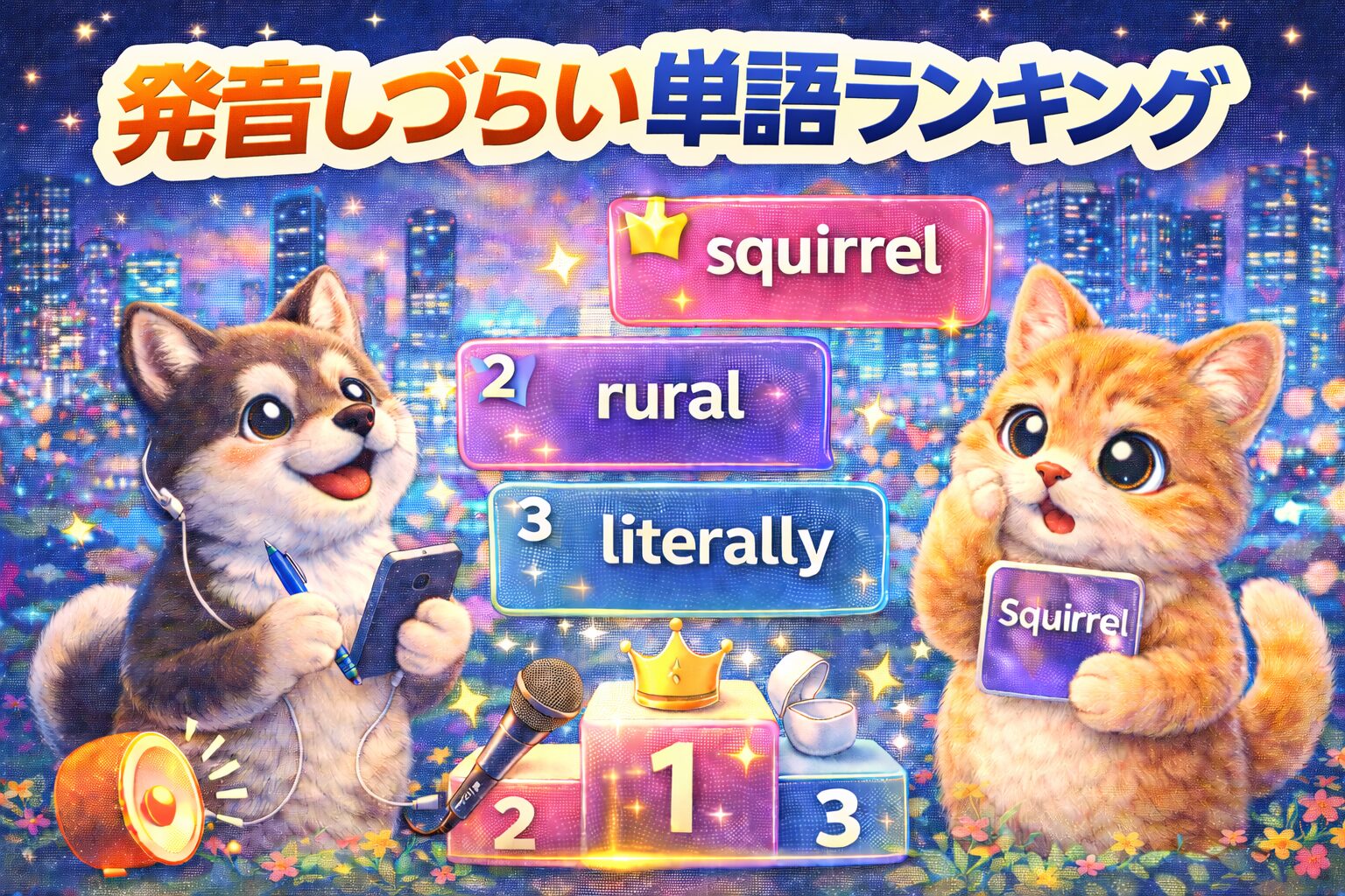 発音が難しい英単語ランキングTOP20