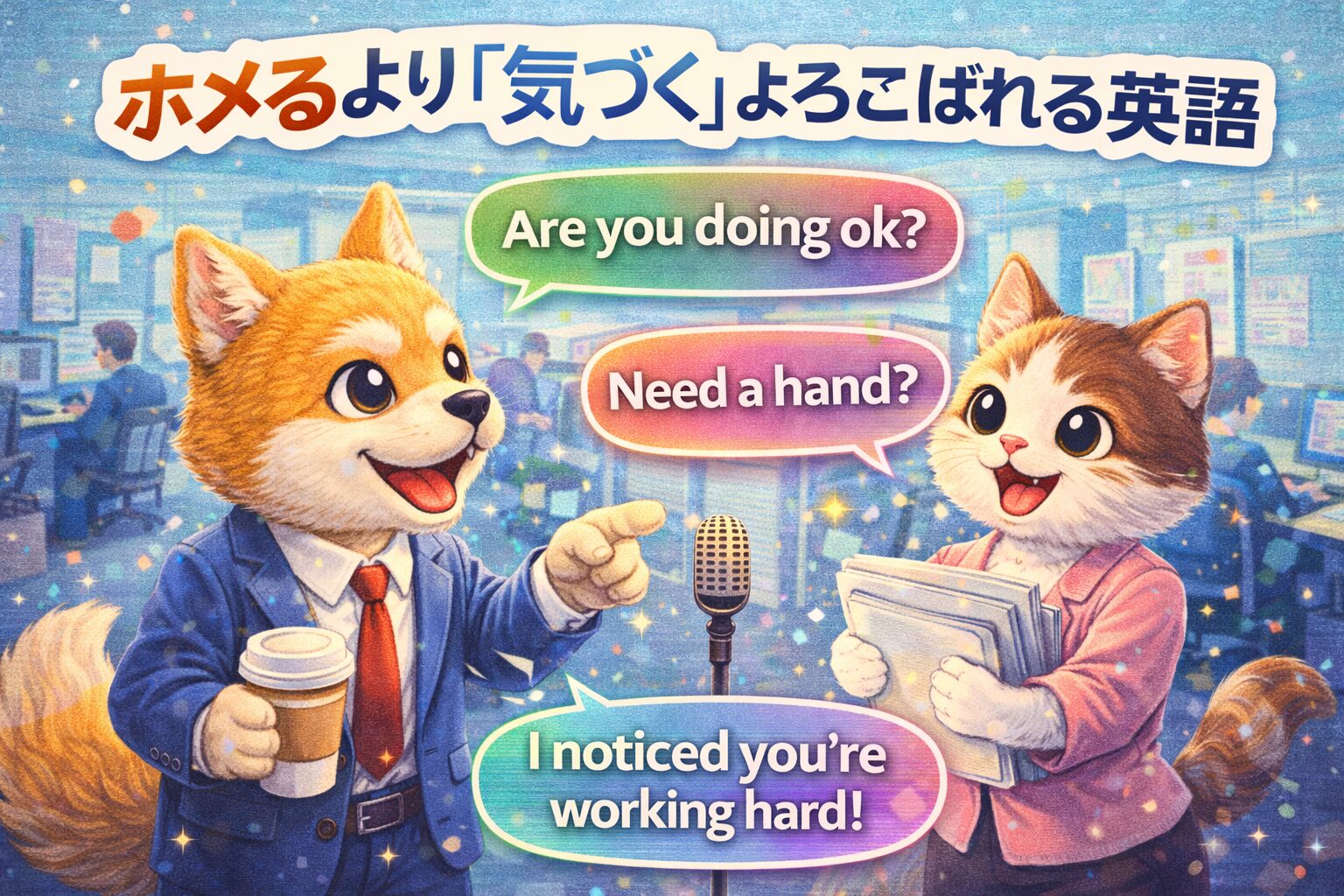 褒めるより「気づく」英会話