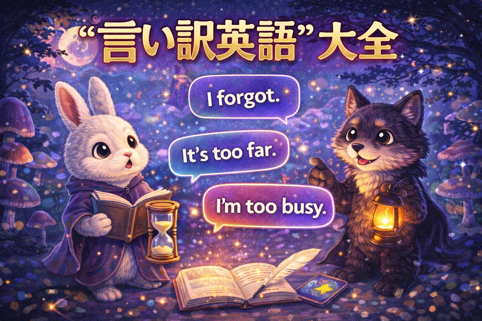 【神対応70選】言い訳英語大全集