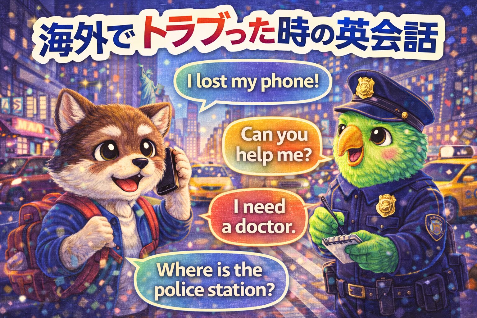 海外でトラブった時の解決英語