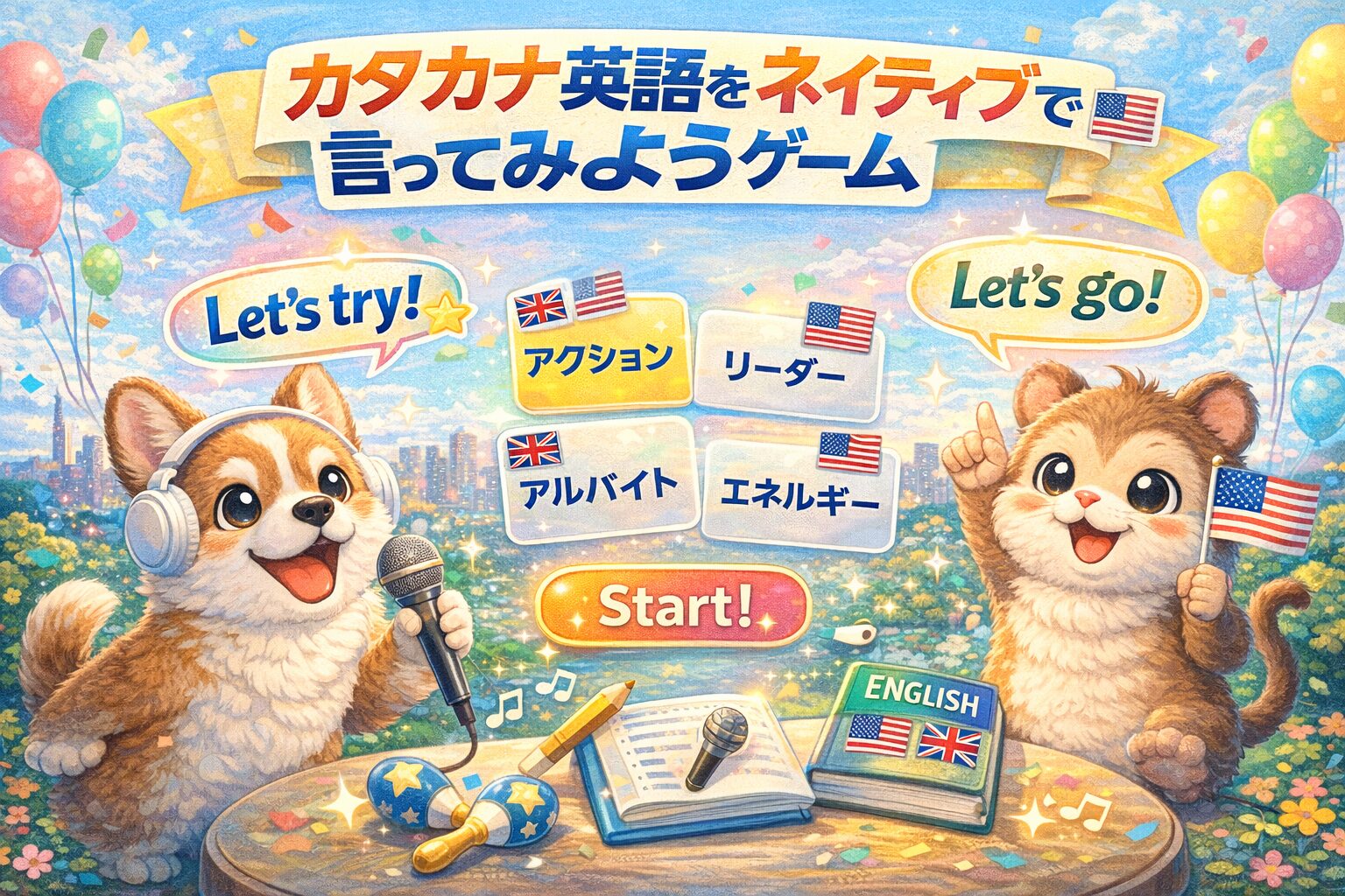 【おもしろ30問】カタカナ英語を日本語で言ってみようゲーム
