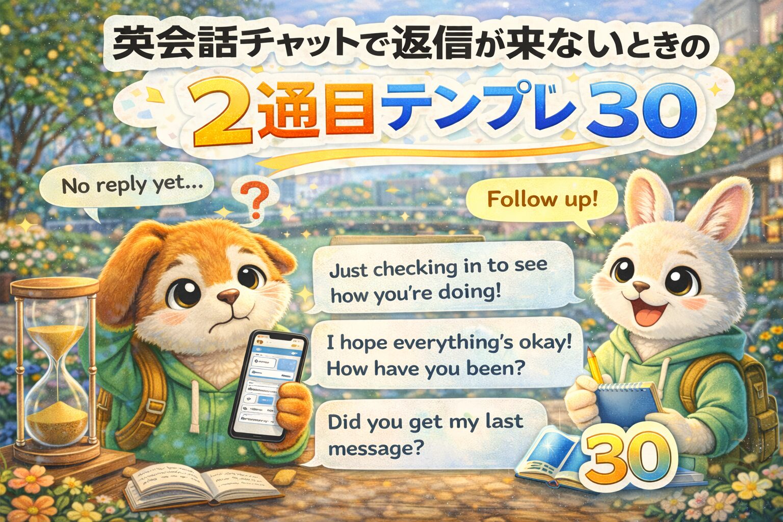 英会話チャットで返信が来ないときの対処法を完全解説。