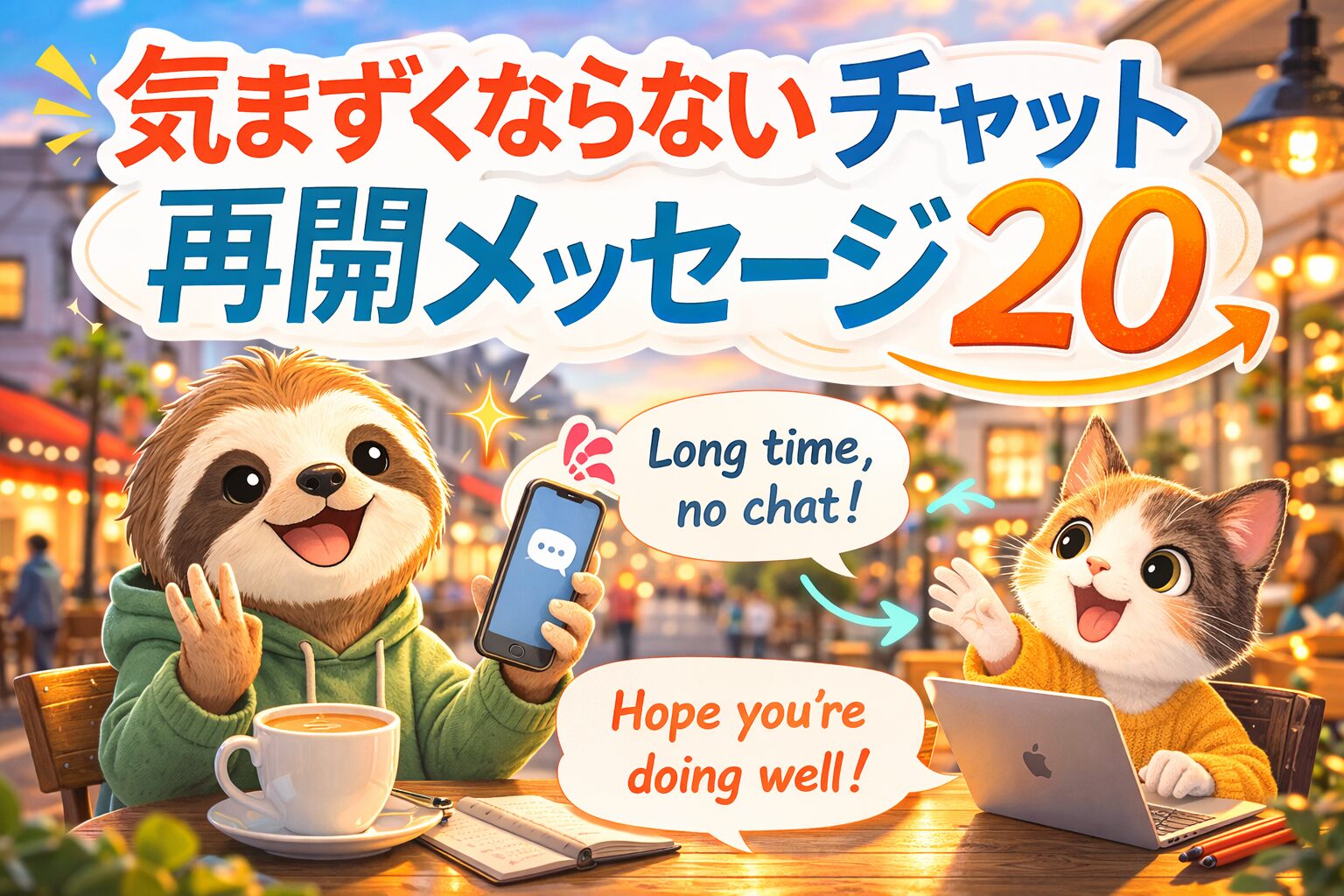 既読スルー後に気まずくならない再開メッセージ20